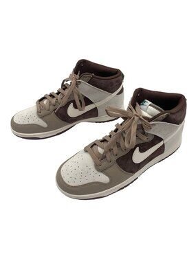 Nike Dunk High Top Retro Sneakers Light Chocolate Brown Suede Size 9.5 Men